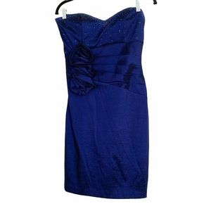 Betsy & Adam blue prom dress size 12
